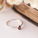 Anillo Granate | ANGRAN | Anillos, de Granate, de plata, compromiso