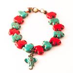 pulsera Piedras de Elefante Azul | PLPIELA | pulseras, de, elefante, elefantes, azul, azules, rojo, rojas, piedra