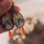 Pendientes Sparrow | PNSPAR | Pendientes, Largos, de Pajaros, Amarillos