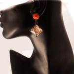 Pendientes Carmen | PNCARM | Pendientes, Largos, Vintage, Rosas