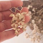 Pendientes Aria | PNARIA | Pendientes, Largos, de flores, de novias, para novias