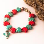 pulsera Piedras de Elefante Azul | PLPIELA | pulseras, de, elefante, elefantes, azul, azules, rojo, rojas, piedra