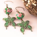 Pendientes Mariposa Envejecida
