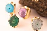 Anillo Verde Cuarzo Ajustable | ANVECU | anillos, verdes, cuarzo, ajustable, ajustables, oro, de