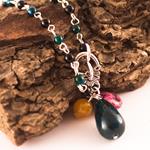 Pulsera Lágrima Piedra | PLLAPI | pulseras, de, crisocolas, agata, agatas, crisocolas, jade, verdes, moradas, plata