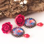 Pendientes Doñana | PNDOÑA | Pendientes, Rojos, de rosas, de flores, flamencos, azules, largos, andaluces