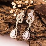 Pendientes Novia Nudo y Circonias de Plata