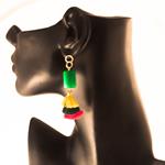 Pendientes Borla y Calcedonia