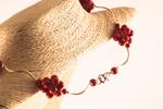 Collar Búho y Coral | COBUCO | collares, de, corales, búhos, corales, rojos, rojo