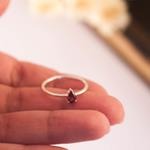 Anillo Granate | ANGRAN | Anillos, de Granate, de plata, compromiso