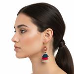 Pendientes Rodonita y Borla