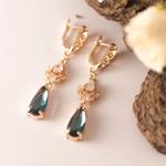 Pendientes Realeza | PNREAL | Pendientes, Largos, de Oro, Azules, Grises, Novias, 