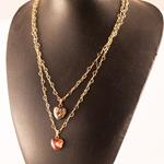 Collar Corazón de Oro y Piedra