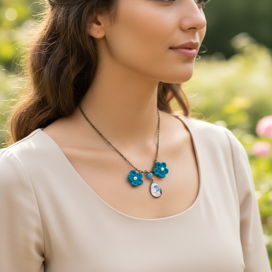 Collar Nayara | CONAYA | Collares, de flores, de ganchillo