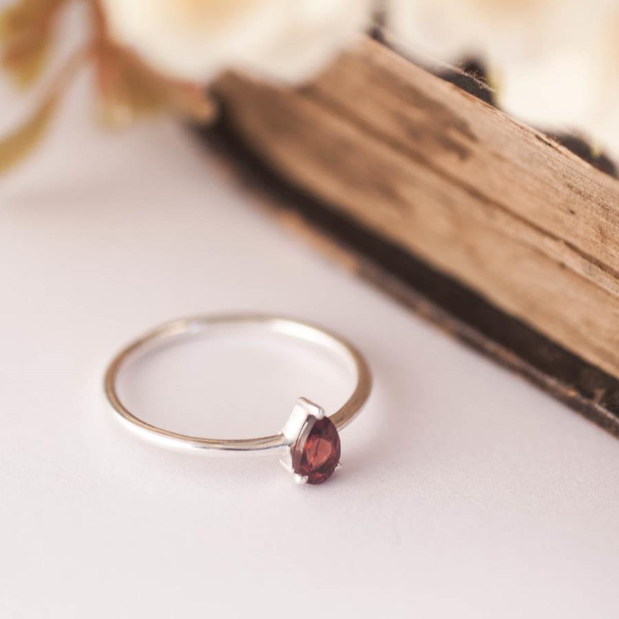 Anillo Granate | ANGRAN | Anillos, de Granate, de plata, compromiso