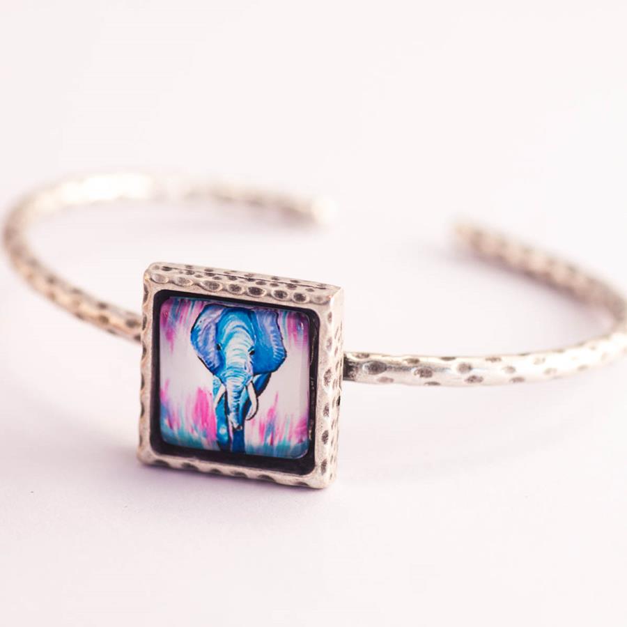 Brazalete Elefante Ajustable | BRELAJ | Brazaletes, Pulsera, Brazalete, de Plata, elefante, ajustable