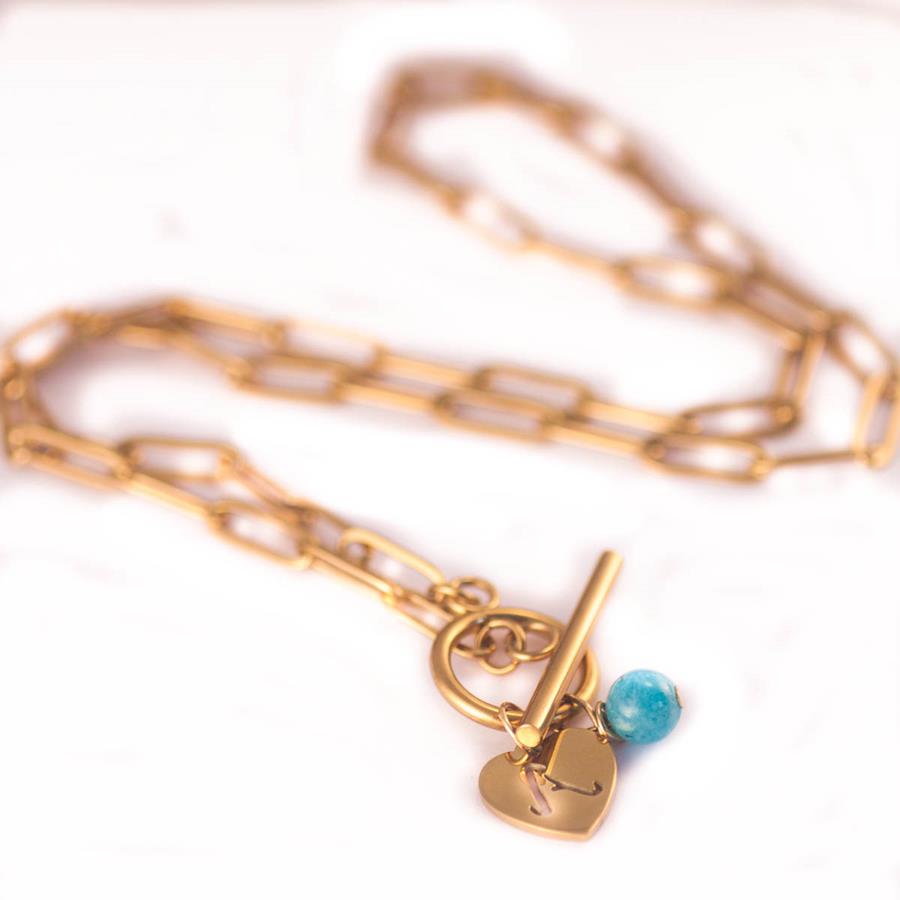 Collar Inicial | COINIC | Collares, personalizados, de iniciales, de oro, acero inoxidable, cadena