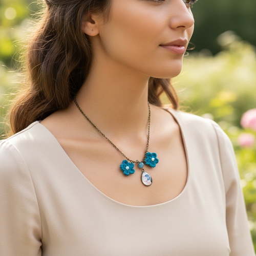 Collar Nayara | CONAYA | Collares, de flores, de ganchillo