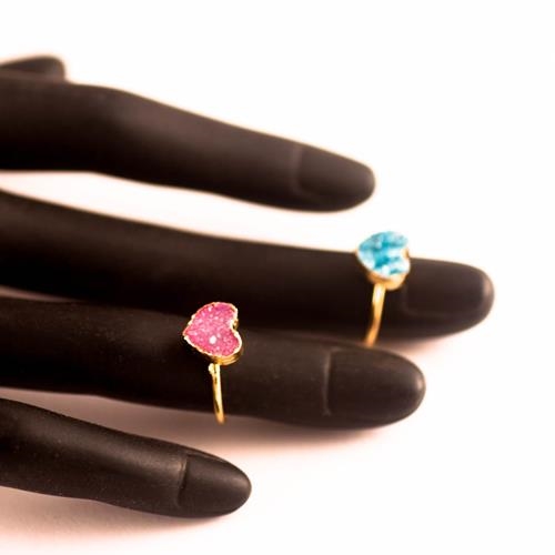 Anillo Falange corazón ( es mini,para falange) | ANFACO | Anillo, anillos, de piedras, de falange, mini, morados, azules