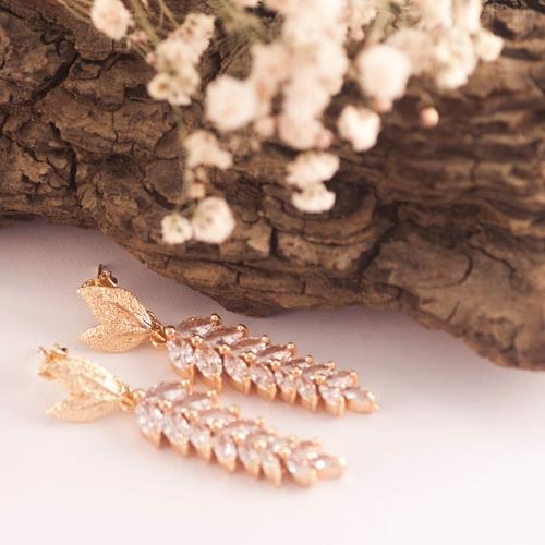 Pendientes Imperio | PNIMPE | Pendientes, Largos, de Boda, Novias, de Oro, Brillantes